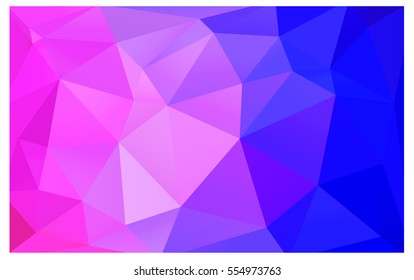 Light Pink Blue abstract textured polygonal background. Vector blurry triangle design. Pattern can be used for background.