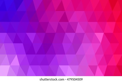 Light pink, blue blurry triangle background. Colorful abstract illustration with gradient. Brand-new style for your business design.