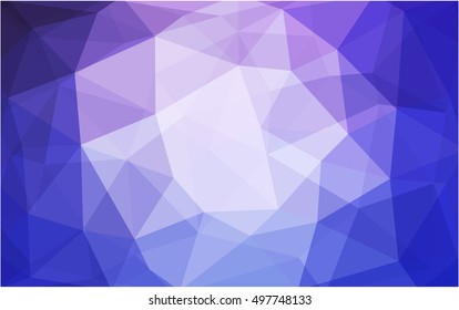Light pink, blue blurry triangle pattern. Creative illustration in halftone style with gradient. The polygonal design can be used for your web site.
