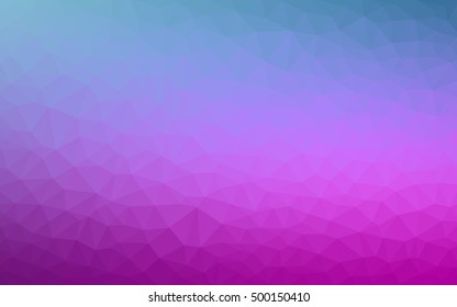 Light pink, blue blurry triangle pattern. A completely new color illustration in a vague style. The polygonal design can be used for your web site.