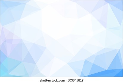 Light pink, blue blurry triangle background. Colorful abstract illustration with gradient. A new texture for your design.