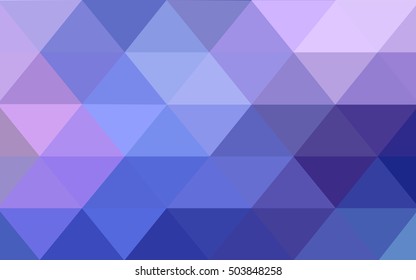 Light pink, blue blurry triangle pattern. Colorful illustration in abstract style with gradient. The elegant pattern can be used as part of a brand book.