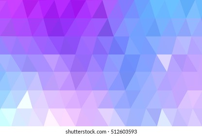 Light pink, blue blurry triangle template. A completely new color illustration in a vague style. The completely new template can be used for your brand book.