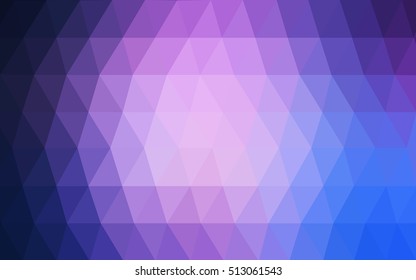 Light pink, blue blurry triangle template. Glitter abstract illustration with an elegant design. The completely new template can be used for your brand book.