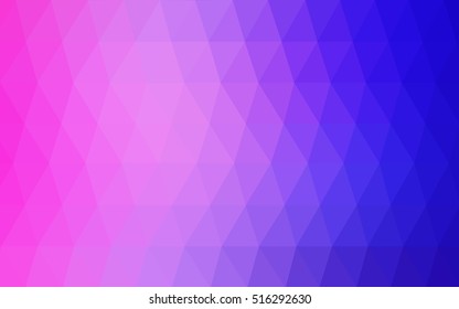 Light pink, blue blurry triangle background. A completely new color illustration in a vague style. A new texture for your design.