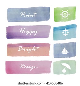 Light pink blue green violet love pastel banner in summer