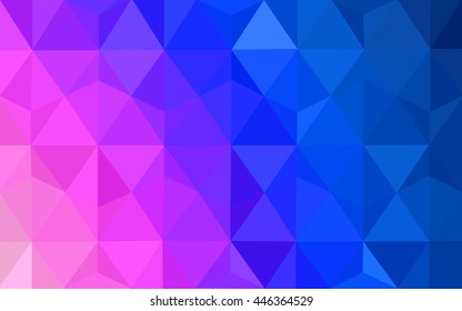 Light pink, blue low poly template. A sample with polygonal shapes. A completely new template for your business design.