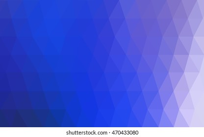 Light pink, blue low poly pattern. Brand-new colored illustration in blurry style with gradient. The best triangular design for your business.