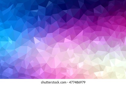 Light pink, blue low poly pattern. A sample with polygonal shapes. Brand-new style for your business design.