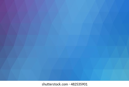 Light pink, blue low poly pattern. Colorful abstract illustration with gradient. The elegant pattern can be used as part of a brand book.