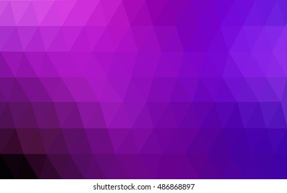 Light pink, blue low poly template. Creative geometric illustration in Origami style with gradient. The polygonal design can be used for your web site.