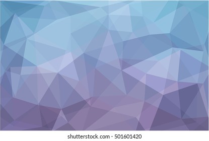 Light pink, blue low poly template. A completely new color illustration in a vague style. A completely new design for your business.