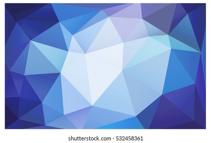 Light Pink Blue Low poly crystal background. Polygon design pattern. Low poly vector illustration, low polygon background.