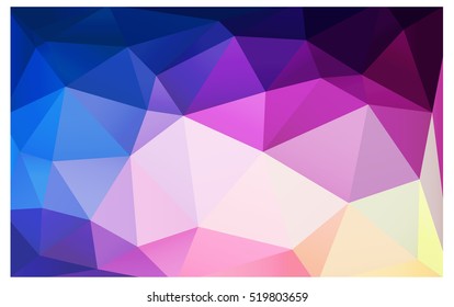 Light Pink Blue Pattern. Seamless triangular template. Geometric sample. Repeating routine with triangle shapes. Seamless texture for your design. Pattern can be used for background.