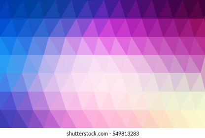 Light Pink Blue Pattern. Seamless triangular template. Geometric sample. Repeating routine with triangle shapes. Seamless texture for your design. Pattern can be used for background.