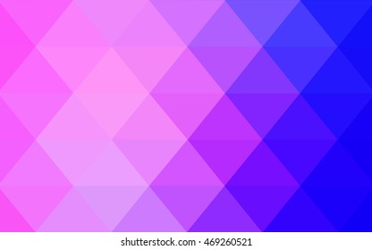 Light pink, blue polygon abstract background. Geometric illustration in Origami style with gradient.  Triangular pattern for your business design.