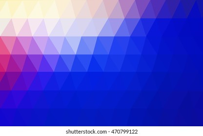 Light pink, blue polygon abstract template. Modern geometrical abstract illustration with gradient. A completely new template for your business design.