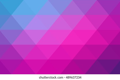 Light pink, blue polygon abstract template. A completely new color illustration in a vague style. A new texture for your design.