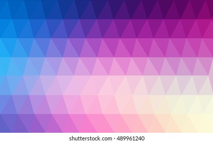 Light pink, blue polygon abstract background. A completely new color illustration in a vague style. The template can be used as a background for cell phones.
