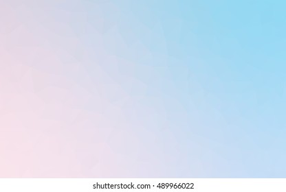 Light pink, blue polygon abstract background. Modern geometrical abstract illustration with gradient. A new texture for your design.