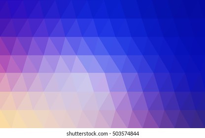Light pink, blue polygon abstract pattern. Shining illustration, which consist of triangles. The textured pattern can be used for background.