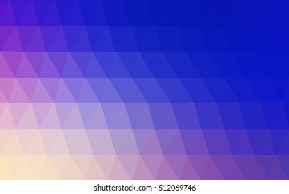 Light pink, blue polygon abstract pattern. Colorful abstract illustration with gradient. Triangular pattern for your business design.