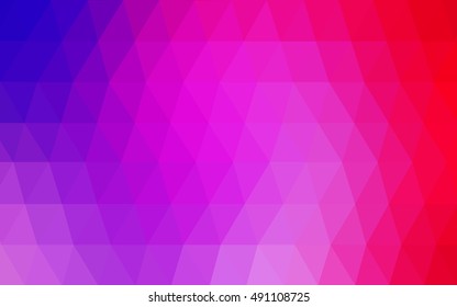 Light pink, blue polygonal background. Colorful abstract illustration with gradient. Brand-new design for your business.