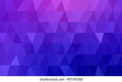 Light pink, blue polygonal background. Triangular geometric sample with gradient.  The completely new template can be used for your brand book.