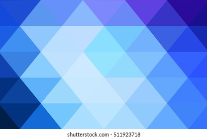 Light pink, blue polygonal background. Creative illustration in halftone style with gradient. A new texture for your design.