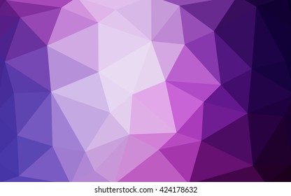 Light pink, blue polygonal illustration, which consist of triangles. Triangular design for your business. Geometric background in Origami style with gradient.