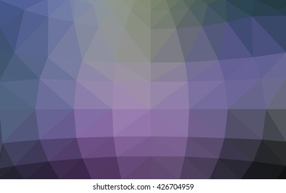 Light pink, blue polygonal illustration, which consist of triangles. Triangular design for your business. Geometric background in Origami style with gradient.