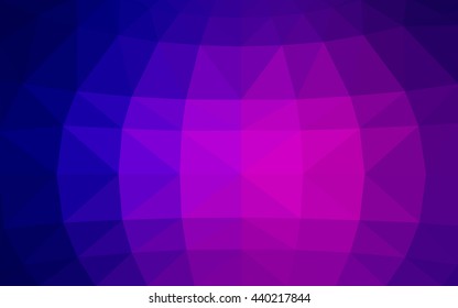 Light pink, blue polygonal illustration, which consist of triangles. Triangular design for your business. Geometric background in Origami style with gradient.