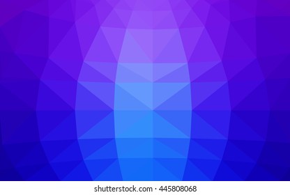 Light pink, blue polygonal illustration, which consist of triangles. Triangular design for your business. Geometric background in Origami style with gradient.