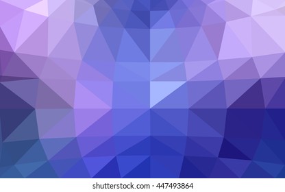 Light pink, blue polygonal illustration, which consist of triangles. Triangular design for your business. Geometric background in Origami style with gradient.