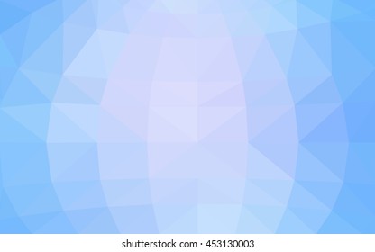 Light pink, blue polygonal illustration, which consist of triangles. Triangular design for your business. Geometric background in Origami style with gradient.