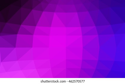 Light pink, blue polygonal illustration, which consist of triangles. Triangular design for your business. Geometric background in Origami style with gradient.
