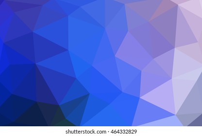 Light pink, blue polygonal illustration, which consist of triangles. Triangular design for your business. Geometric background in Origami style with gradient.