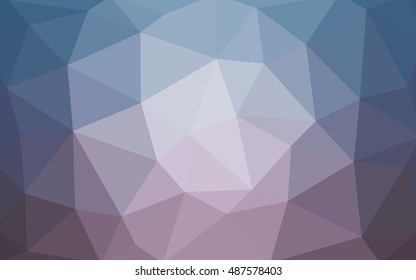 Light pink, blue polygonal illustration, which consist of triangles. Triangular design for your business. Geometric background in Origami style with gradient.
