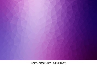 Light Pink Blue polygonal illustration, which consist of triangles. Triangular pattern for your business design. Geometric background in Origami style with gradient. 