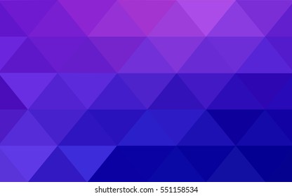 Light Pink Blue polygonal illustration, which consist of triangles. Triangular design for your business. Creative geometric background in Origami style with gradient