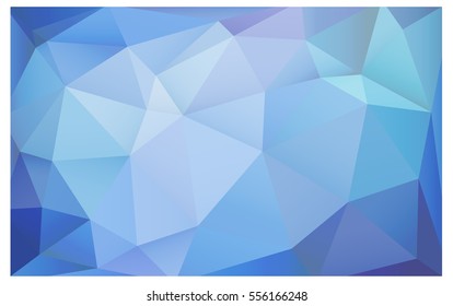 Light Pink Blue polygonal illustration, which consist of triangles. Triangular pattern for your business design. Geometric background in Origami style with gradient. 