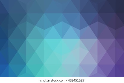 Light pink, blue polygonal template. Creative geometric illustration in Origami style with gradient. A completely new template for your business design.