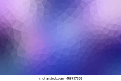 Light pink, blue shining triangular template. A vague abstract illustration with gradient. The textured pattern can be used for background.