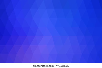 Light pink, blue shining triangular template. A sample with polygonal shapes. The polygonal design can be used for your web site.