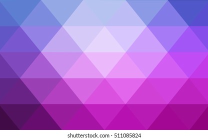 Light pink, blue triangle mosaic background. Brand-new colored illustration in blurry style with gradient. The completely new template can be used for your brand book.