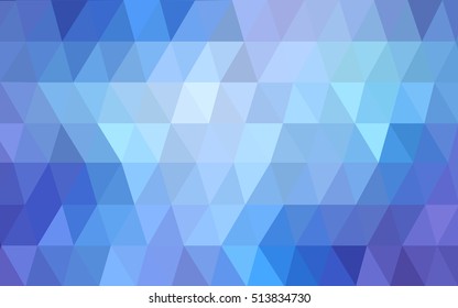 Light pink, blue triangle mosaic background. A sample with polygonal shapes. The template can be used as a background for cell phones.