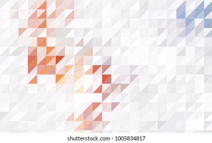 Light Pink, Blue vector abstract colorful background, which consist of triangles. Pattern with colored triangles on white background.