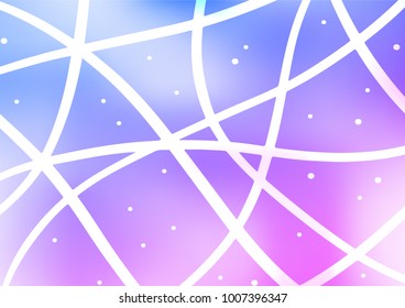 Light Pink, Blue vector abstract doodle template. Geometric doodle illustration in Origami style with gradient. A completely new design for your business.