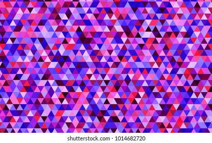 Light Pink, Blue vector abstract mosaic background. Shining illustration, which consist of triangles. Brand-new style for your business design.