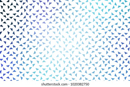 Light Pink, Blue vector abstract colorful background, which consist of triangles. Pattern with colored triangles on white background.